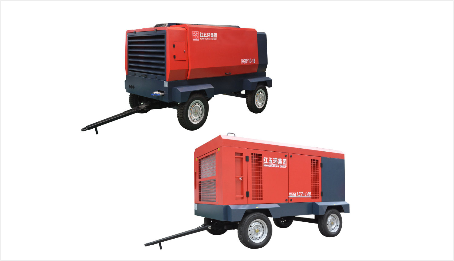 電驅-HGD中型移動空壓機系列 HGD110、HGD132 電移